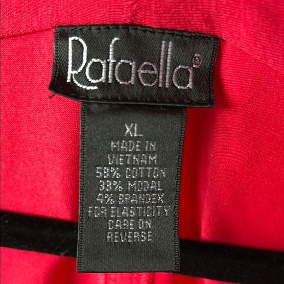 NWT Rafaella Women's Pink V Neck Sleeveless Top - size XL - Picture 3 of 7